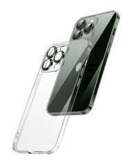 Чехол Matte Glass Case с защитой камеры из зеленого металла для Apple iPhone 13 Pro Max цена и информация | Чехлы для телефонов | 220.lv