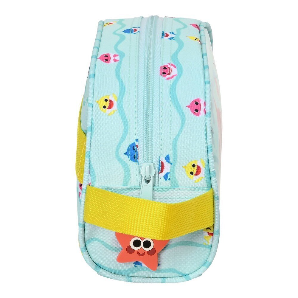 Bērnu tualetes soma Baby Shark Beach day Dzeltens Gaiši Zils (26 x 16 x 9 cm) cena un informācija | Kosmētikas somas, spoguļi | 220.lv