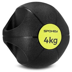 Medicīniskā bumba ar rokturiem Gripi 4kg цена и информация | Spokey Товары для гимнастики и фитнеса | 220.lv