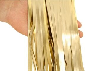 Декоративное украшение - занавеска, 100 х 200 см (цвет: mat light gold) SH-KMJZ цена и информация | Праздничные декорации | 220.lv