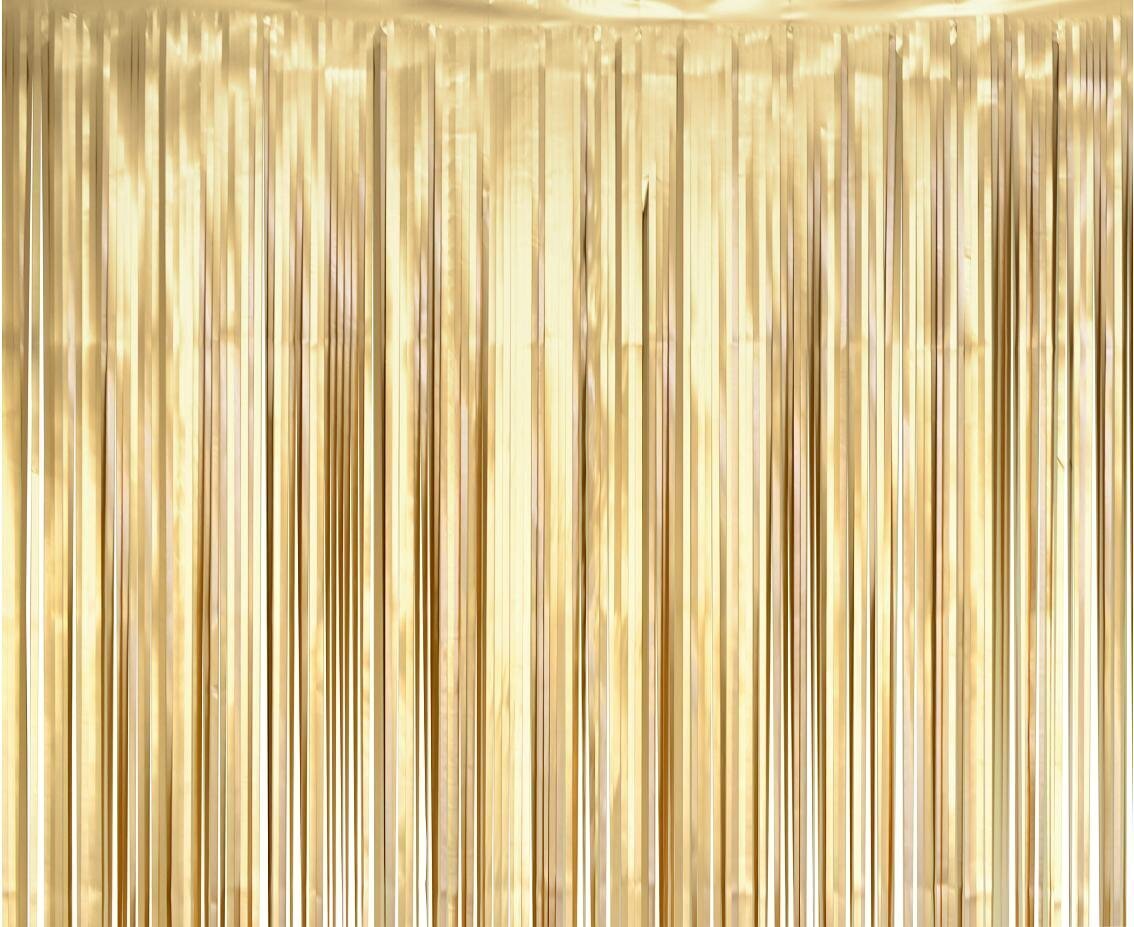 Dekoratīvs ornaments - aizkars, 100 x 200 cm (krāsa: matēts gaiši zelts) SH-KMJZ цена и информация | Svētku dekorācijas | 220.lv