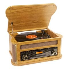 Винтажный проигрыватель Fenton Memphis из темного дерева цена и информация | Проигрыватели для пластинок, патефоны | 220.lv