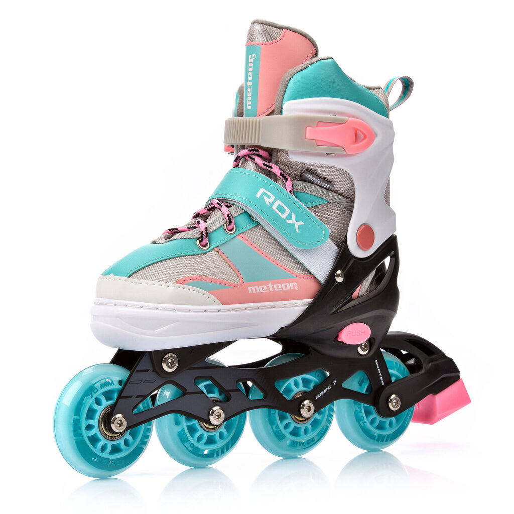 Skrituļslidas Meteor Rox L 38-41 pink / light blue цена и информация | Skrituļslidas | 220.lv