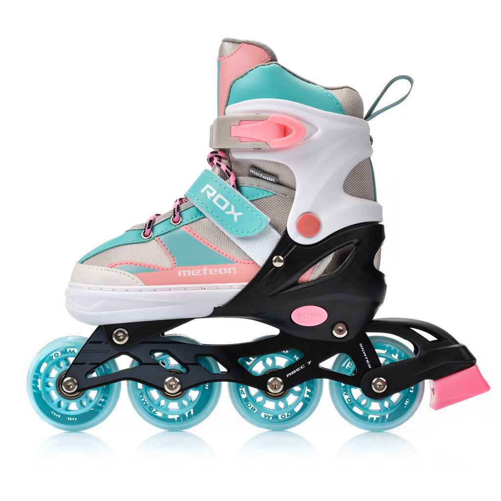 Skrituļslidas Meteor Rox M 34-37 pink / light blue цена и информация | Skrituļslidas | 220.lv