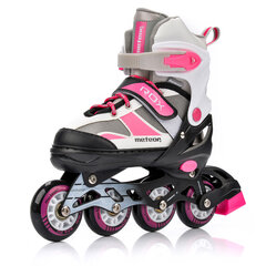 Skrituļslidas Meteor Rox L 38-41 pink / gray цена и информация | Ролики | 220.lv