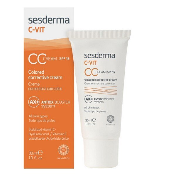 Sejas korektors C-vit Cc Sesderma (30 ml) цена и информация | Grima bāzes, tonālie krēmi, pūderi | 220.lv