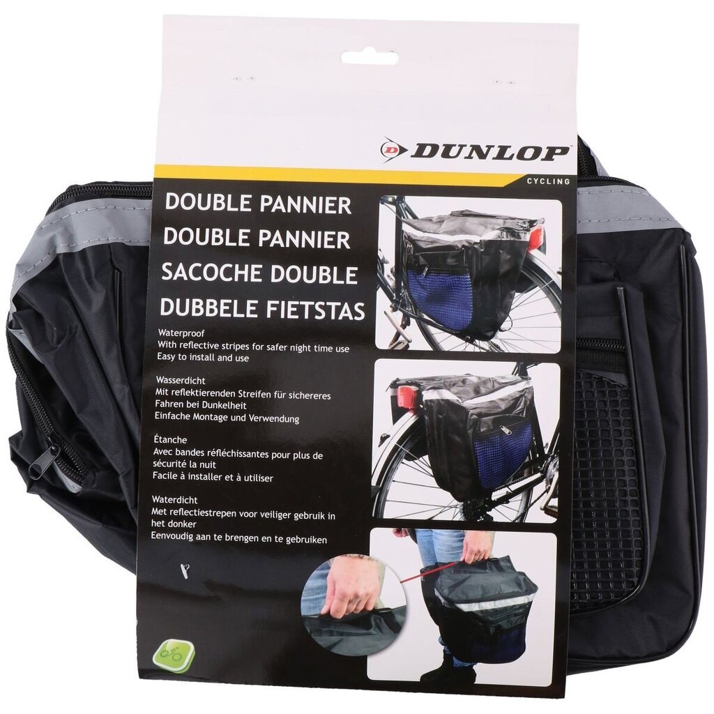 Dunlop dubultā velosipēda somiņa cena un informācija | Velo somas, telefona turētāji | 220.lv