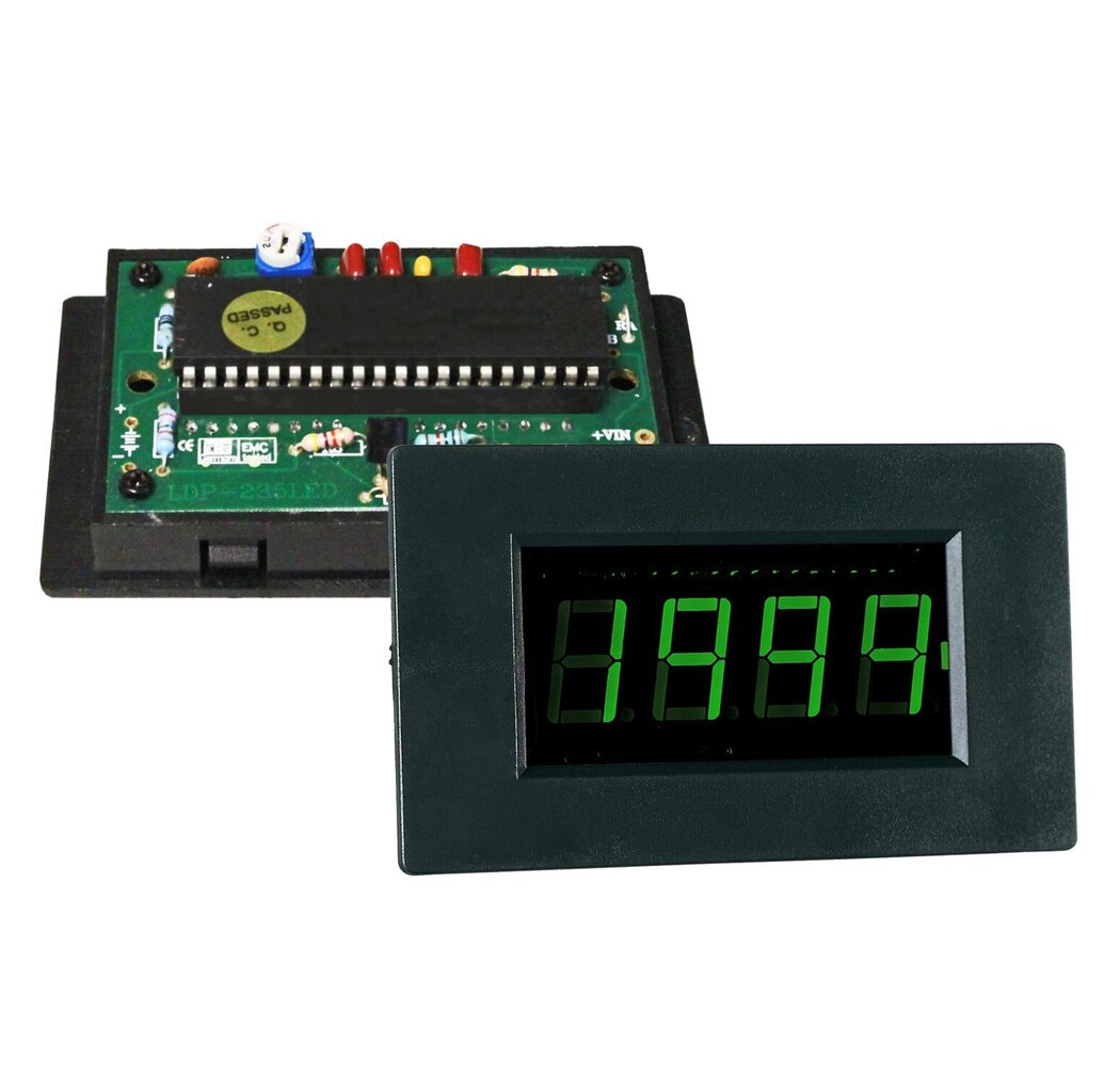 Volts un ampērmetrs PeakTech® LDP-240, LCD displejs 14 mm ciparu augstumā cena un informācija | Rokas instrumenti | 220.lv