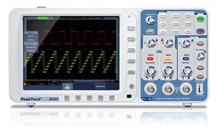 PeakTech® P 1240 60 MHz/2CH, 500MSa/s, digitālās atmiņas osciloskops cena un informācija | Rokas instrumenti | 220.lv