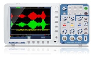 PeakTech® P 1245 1000 MHz/2CH, 1 GS/s, Digitālās atmiņas osciloskops cena un informācija | Rokas instrumenti | 220.lv