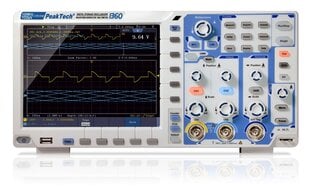 PeakTech® P 1360 100 MHz / 2 CH, 1 GS/s skārienekrāna osciloskops cena un informācija | Rokas instrumenti | 220.lv