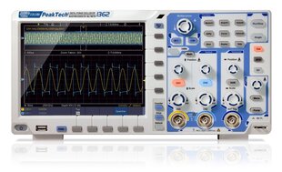 PeakTech® P 1362 200 MHz / 2 CH, 2 GS/s skārienekrāna osciloskops cena un informācija | Rokas instrumenti | 220.lv