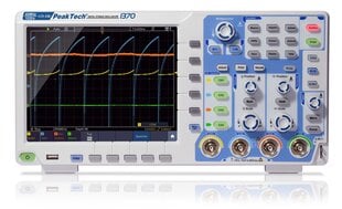 PeakTech® P 1370 60 MHz / 4 CH, 1 GS / s skārienekrāna osciloskops cena un informācija | Rokas instrumenti | 220.lv