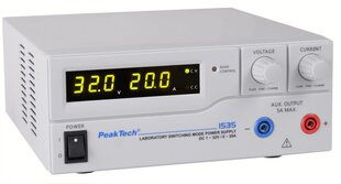 Laboratorijas barošanas avots PeakTech® P 1535, dc 1 - 32 V / 0 - 20 A cena un informācija | Barošanas avoti | 220.lv