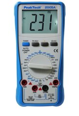 PeakTech® P 2005 Digitālais multimetrs ~ 2.000 skaitļi ~ 1000V AC / DC ~ 10A MAIŅSTRĀVA / LĪDZSTRĀVA ~ Manuālais diapazons cena un informācija | Rokas instrumenti | 220.lv