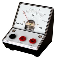 Analogais voltmetrs PeakTech® P 205-05, - 0 ... 3V/15V līdzstrāva cena un informācija | Rokas instrumenti | 220.lv