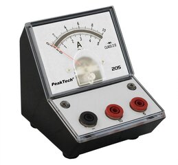 Амперметр аналоговый PeakTech® P 205-10, - 0 ... 5А/10А переменного тока цена и информация | Механические инструменты | 220.lv