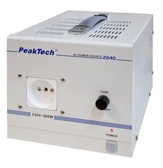 Изоляционный трансформатор PeakTech® P 2240, 230 В, 500 Вт цена и информация | Требуются батарейки | 220.lv