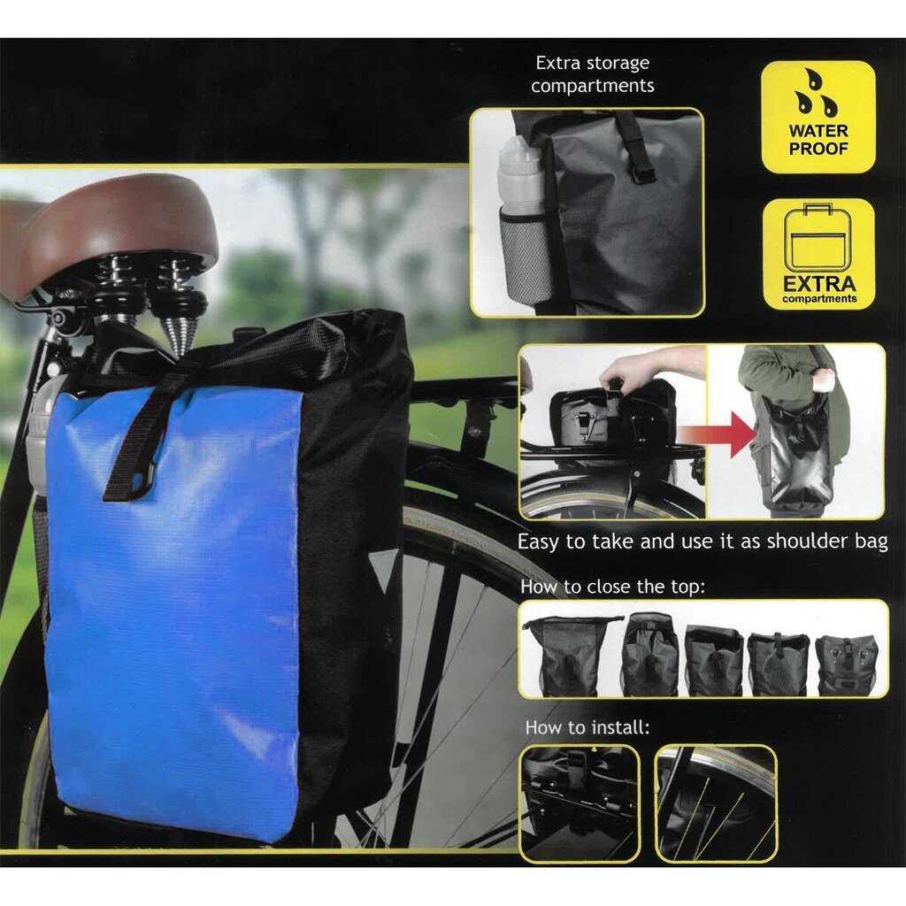 Dunlop velosipēda bagāžnieka soma cena un informācija | Citi velo piederumi un aksesuāri | 220.lv