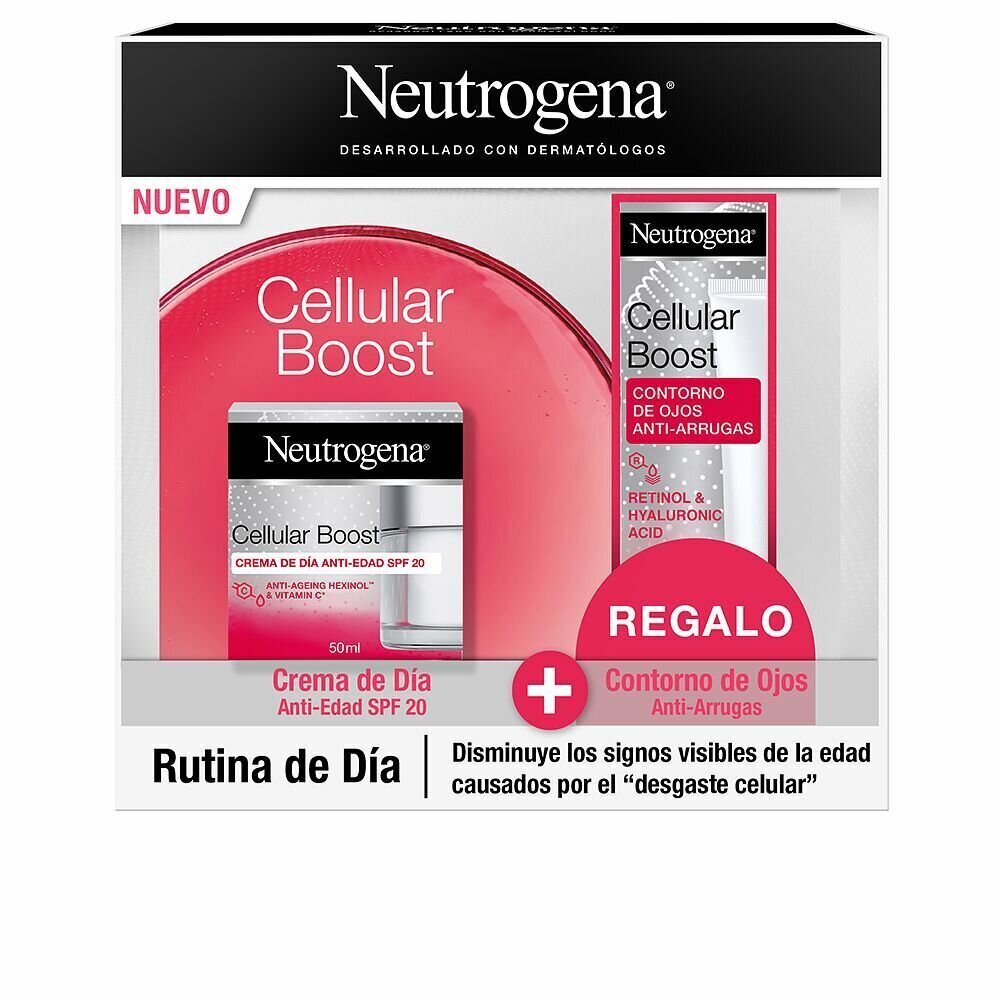 Unisex kosmētikas komplekts Neutrogena Cellular Boost Dienasgrāmata (2 gab.) cena un informācija | Sejas krēmi | 220.lv