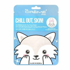 Sejas maska The Crème Shop Chill Out, Skin! Artic Fox (25 g) cena un informācija | Sejas maskas, acu maskas | 220.lv