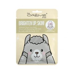 Sejas maska The Crème Shop Brighten Up, Skin! Llama (25 g) cena un informācija | Sejas maskas, acu maskas | 220.lv