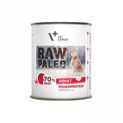Raw Paleo konservi pieaugušiem suņiem ar liellopu gaļu, bez graudiem, 800g cena un informācija | Konservi suņiem | 220.lv