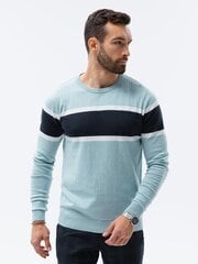 Gaiši zils vīriešu džemperis Mako E190-49028-XXL cena un informācija | Vīriešu džemperi | 220.lv