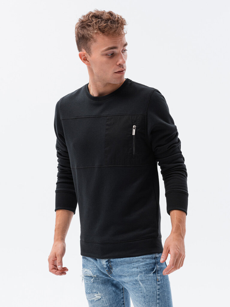 Vīriešu melns džemperis Morel B1355-49025-XXL цена и информация | Vīriešu jakas | 220.lv