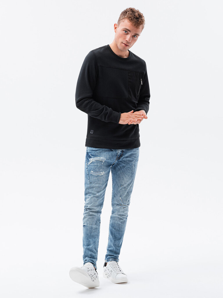 Vīriešu melns džemperis Morel B1355-49025-XXL цена и информация | Vīriešu jakas | 220.lv