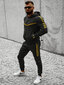 Melns vīriešu sporta komplekts Ronex JS/C8117-49166-XXL цена и информация | Sporta apģērbs vīriešiem | 220.lv