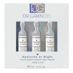 Aktīvā koncentrāta ampulas Dr.Grandel Hyaluron at Night (3 x 3 ml) цена и информация | Сыворотки для лица, масла | 220.lv