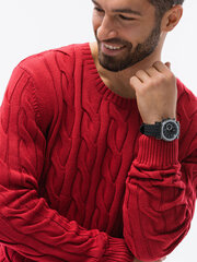 Vīriešu sarkans džemperis Tuver E195-49258-XXL cena un informācija | Vīriešu džemperi | 220.lv