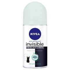 Roll-On dezodorants Black & White Invisible Fresh Nivea (50 ml) цена и информация | Дезодоранты | 220.lv