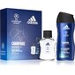 Komplekts Adidas UEFA VIII vīriešiem: tualetes ūdens EDT, 50 ml + dušas želeja, 250 ml цена и информация | Dušas želejas, eļļas | 220.lv