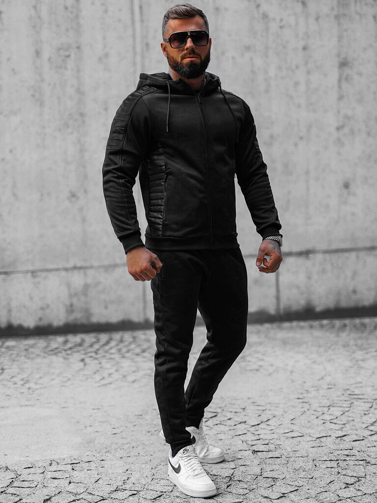 Vīriešu sporta tērps melns Somat O/3A126/A128-49339-XXL cena un informācija | Sporta apģērbs vīriešiem | 220.lv