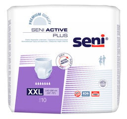 Подгузники-трусики Seni Active Plus, XXL размер, 10 шт. цена и информация | Подгузники, прокладки, одноразовые пеленки для взрослых | 220.lv