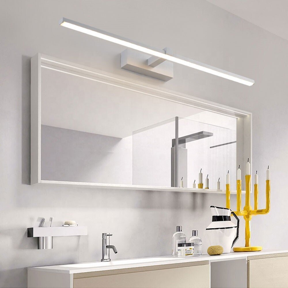 LED lampa virs spoguļa balta 500mm cena un informācija | Iebūvējamās lampas, LED paneļi | 220.lv