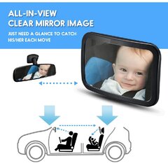 Spogulis mazuļa ieraudzīšanai automašīnā GECA023 cena un informācija | Autokrēsliņu aksesuāri | 220.lv