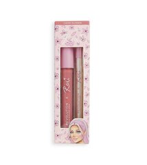 Блеск для губ Makeup Revolution London, Roxi Cherry Blossom, 3 мл + контурный карандаш для губ, 1 г. цена и информация | Помады, бальзамы, блеск для губ | 220.lv