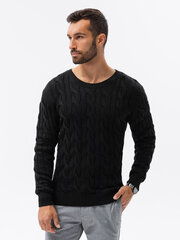 Vīriešu melns džemperis Tuver E195-49261-XXL цена и информация | Мужские свитера | 220.lv