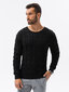Vīriešu melns džemperis Tuver E195-49261-XXL cena un informācija | Vīriešu džemperi | 220.lv