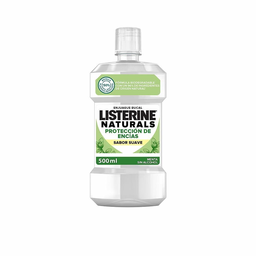 Mutes skalošanas līdzeklis Listerine Naturals Veselām Smaganām (500 ml) cena un informācija | Zobu pastas, birstes | 220.lv