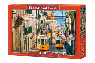 Puzle Castorland Lisbon trams, Portugalia, 1000 daļas. cena un informācija | Puzles, 3D puzles | 220.lv