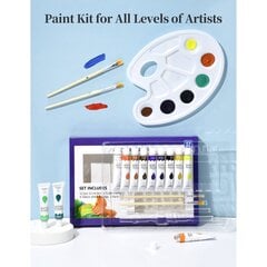 Набор акриловых красок GEAR027AW, 17 штук цена и информация | Принадлежности для рисования, лепки | 220.lv