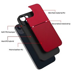 Forcell NOBLE аpvalks priekš iPhone 13 (6,1″) – Sarkans cena un informācija | Telefonu vāciņi, maciņi | 220.lv