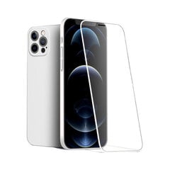 Защитный чехол с передним стеклом (9H) для iPhone 13 (6,1″), белый цена и информация | Чехлы для телефонов | 220.lv