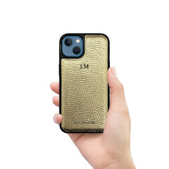 Кожаный чехол для iPhone 13 Mini (5,4”), золотой цена и информация | Чехлы для телефонов | 220.lv