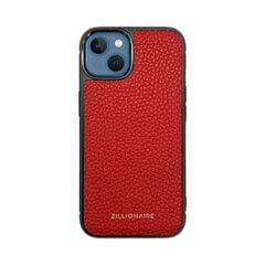 ZILLIONAIRE iPhone 13 Mini (5,4”) Pebbled ādas apvalks – Sarkans cena un informācija | Telefonu vāciņi, maciņi | 220.lv