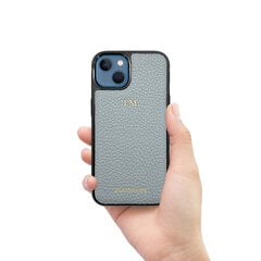 ZILLIONAIRE iPhone 13 Mini (5,4”) Pebbled ādas apvalks – Gaiši zils cena un informācija | Telefonu vāciņi, maciņi | 220.lv